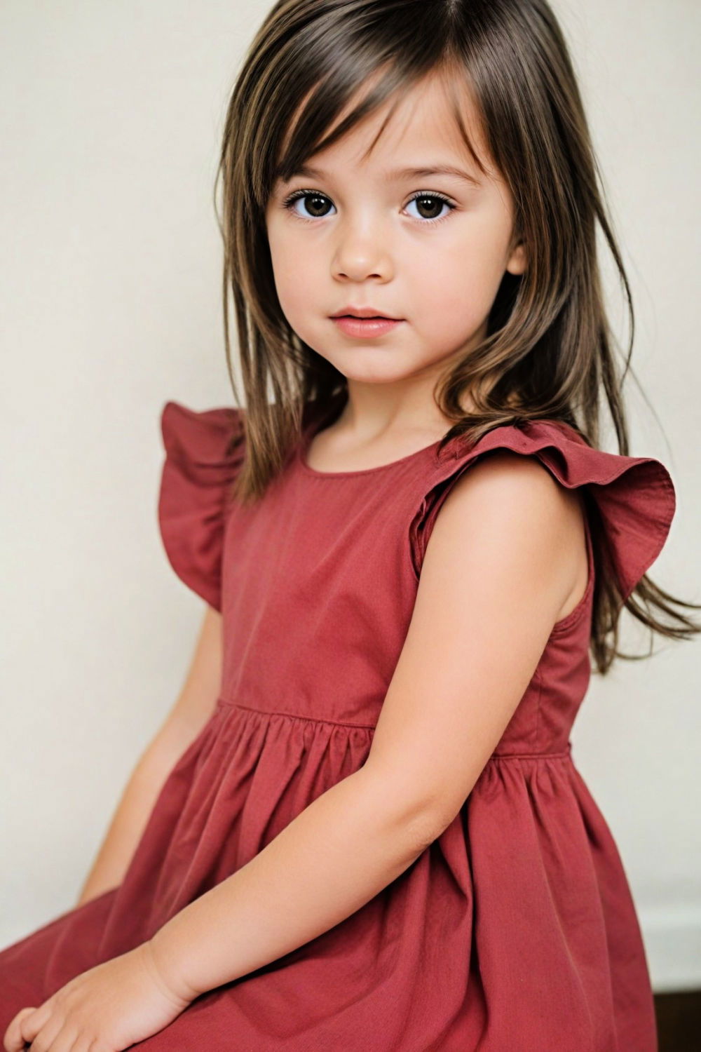 side swept bangs hairstyle for toddler girl