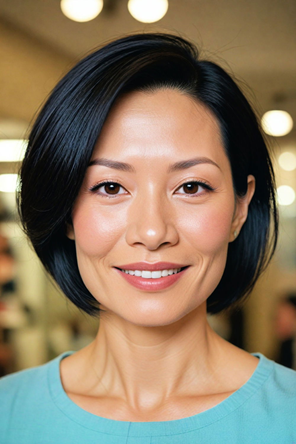 side swept bob hairstyle to emphasize your features