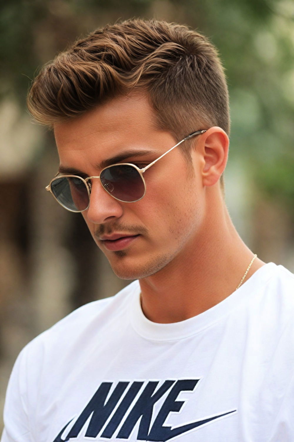 side swept haircut for elegant and casual look