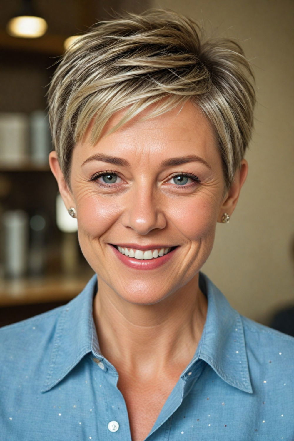 side swept pixie haircut for women over 50