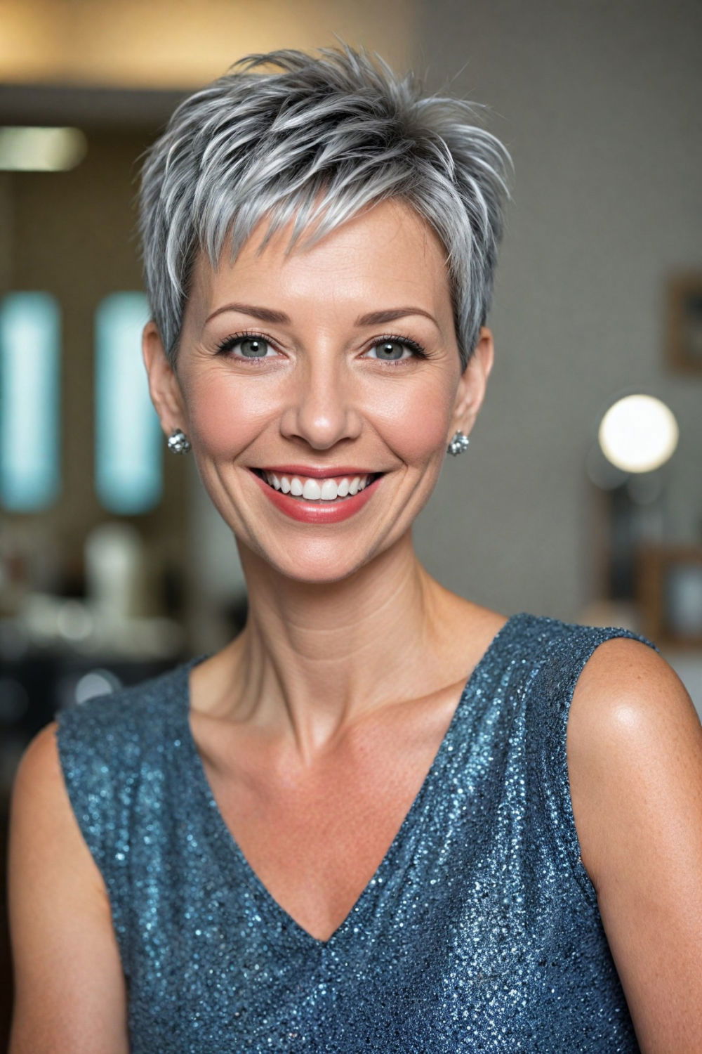 silver pixie cut for women over 50