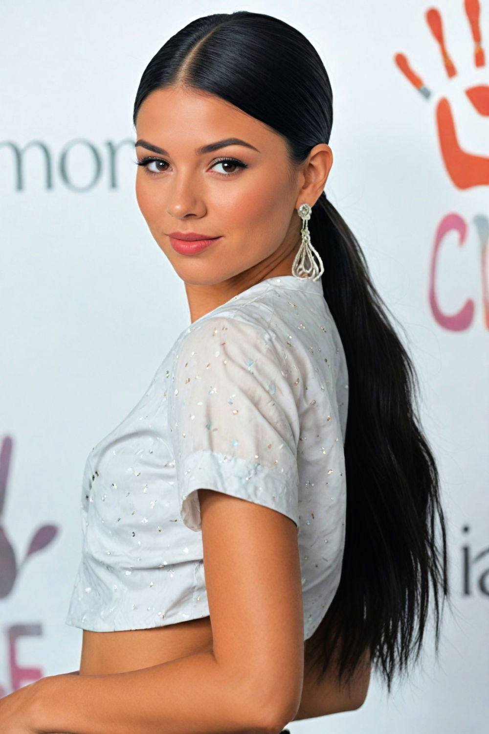 simple and elegant sleek ponytail hairstyle