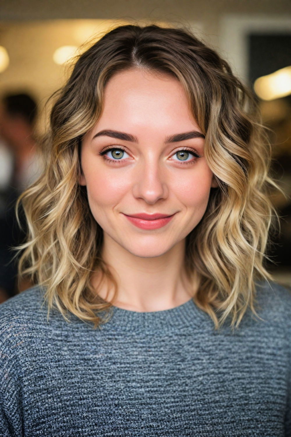 simple and stylish beachy waves hairstyle