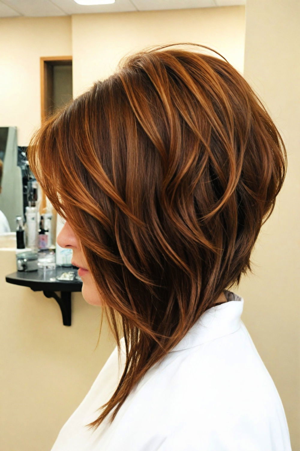 simple to manage diagonal forward haircut