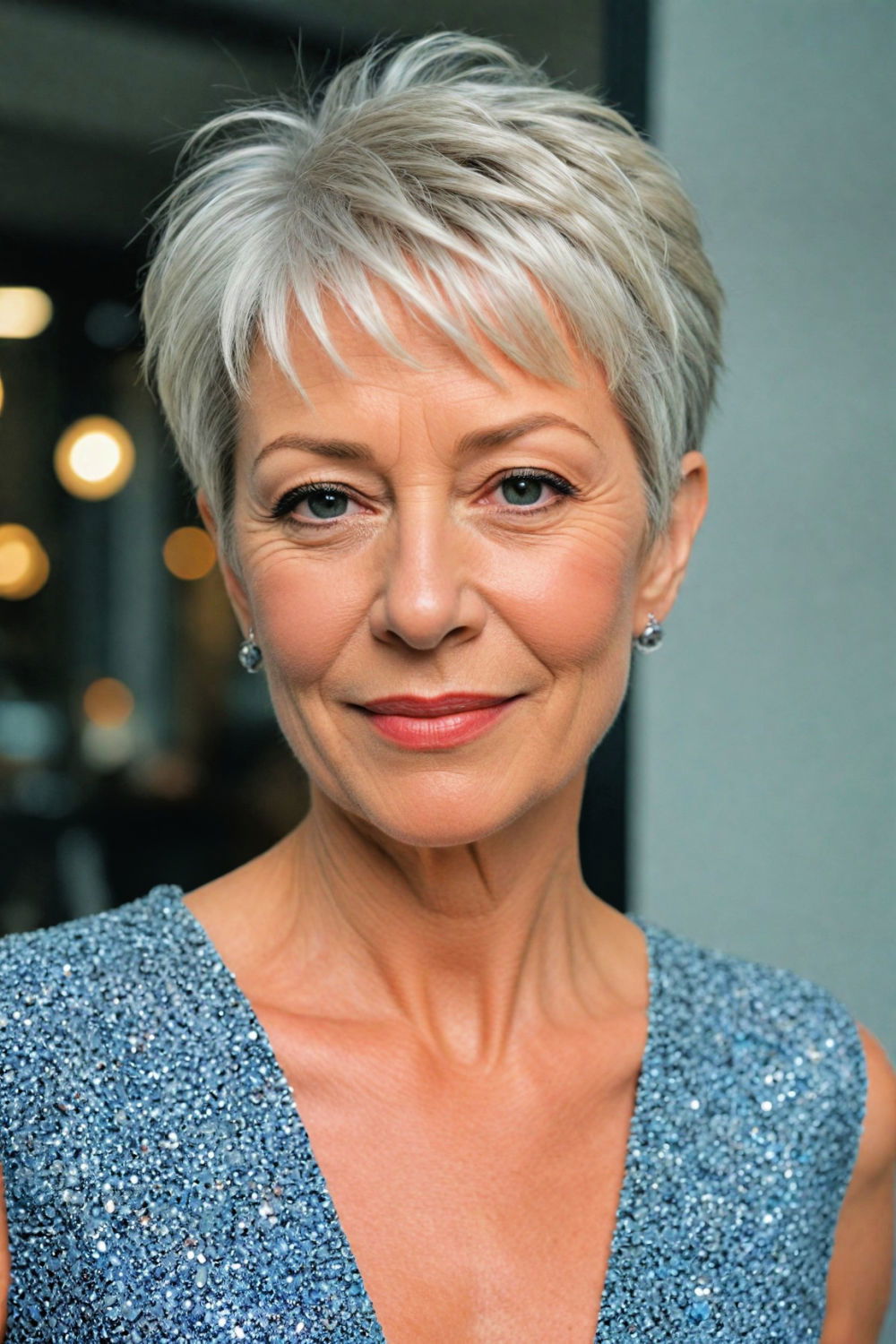 sleek pixie with undercut hairstyle