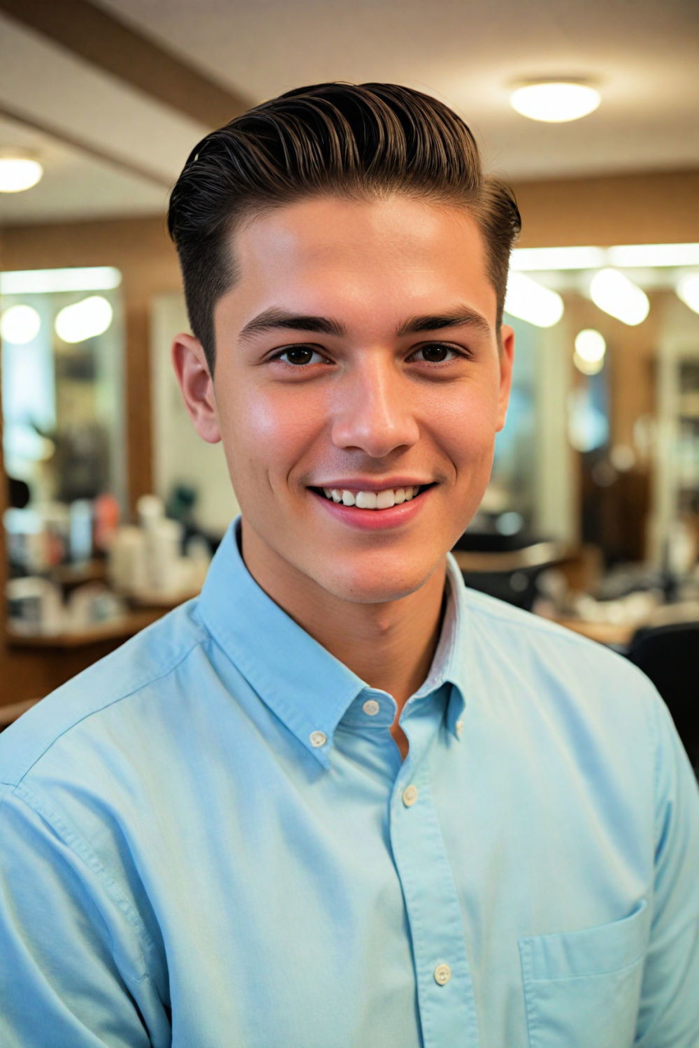 slicked back style for boys