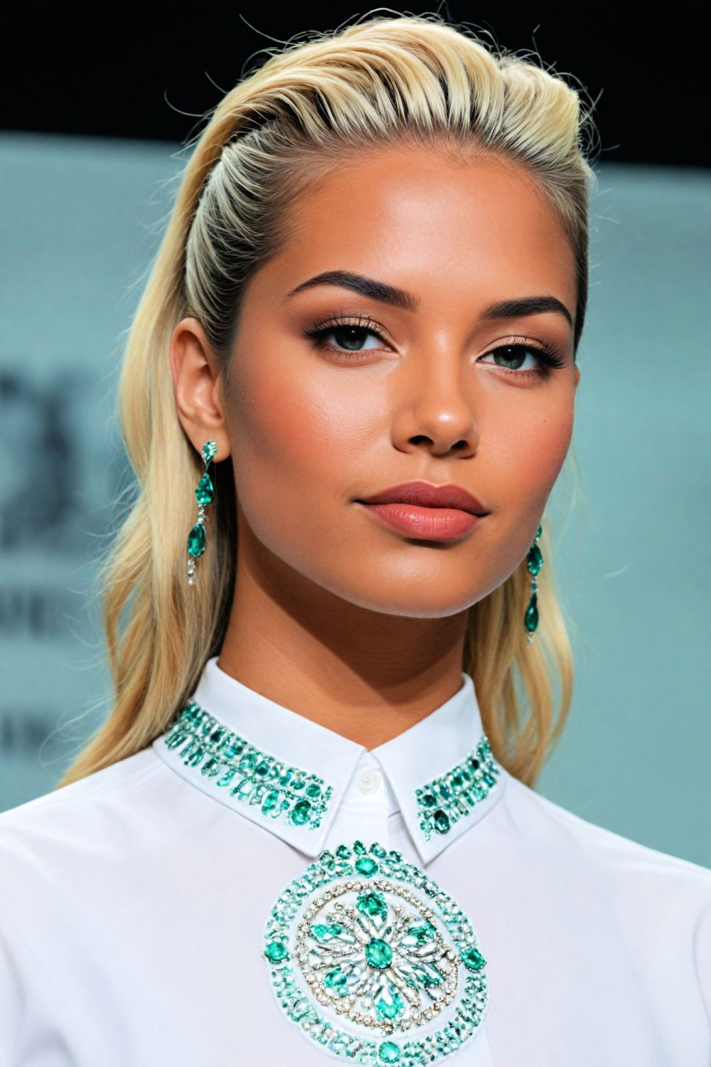 slicked back twists hairstyle for women