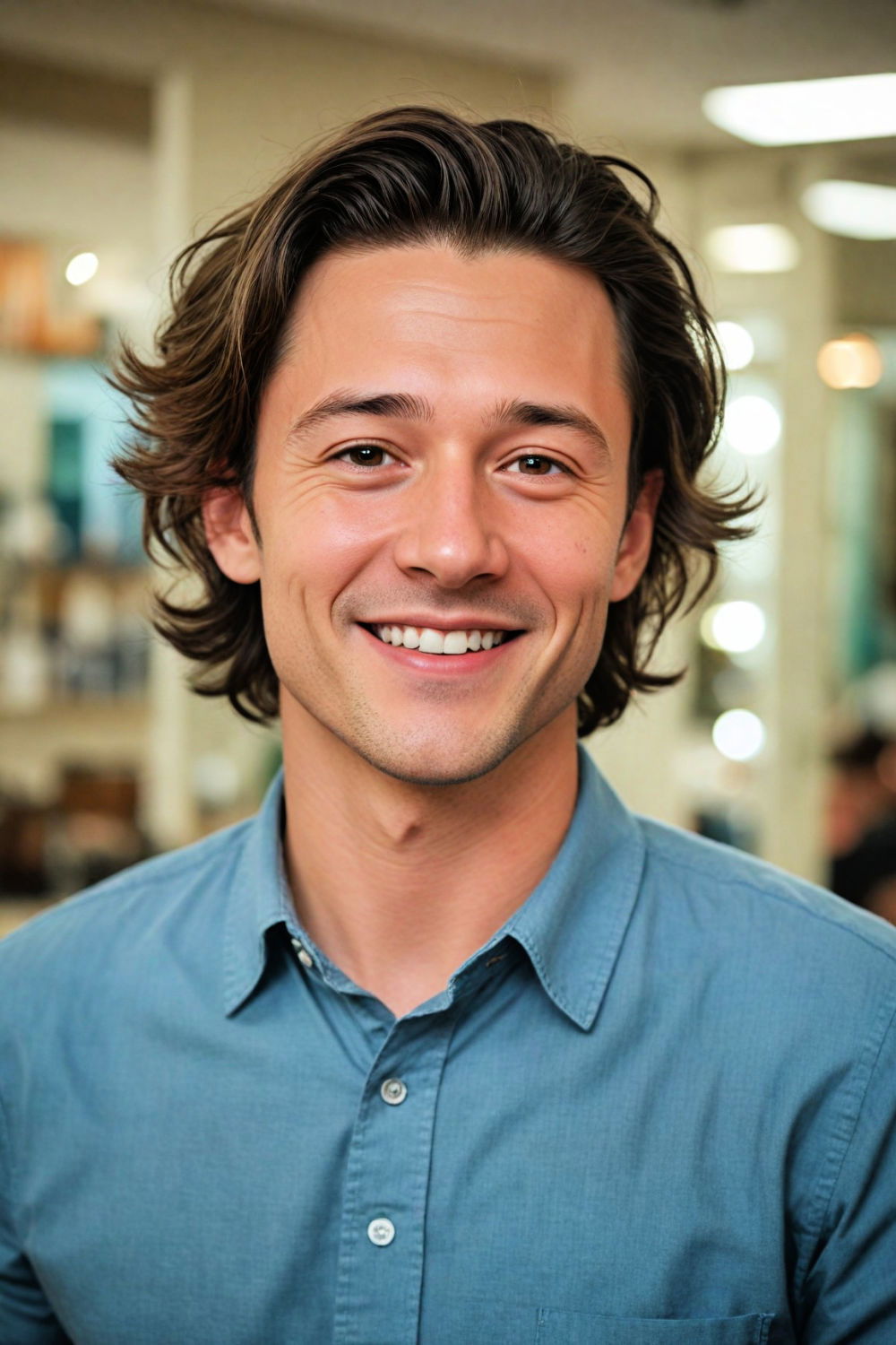 slicked side part for any occasion