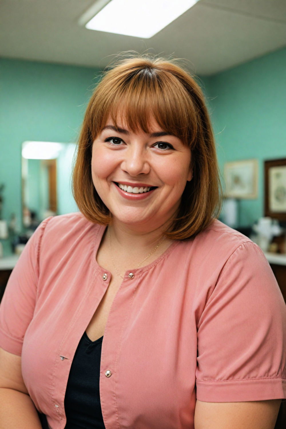 soft bangs for an approachable look