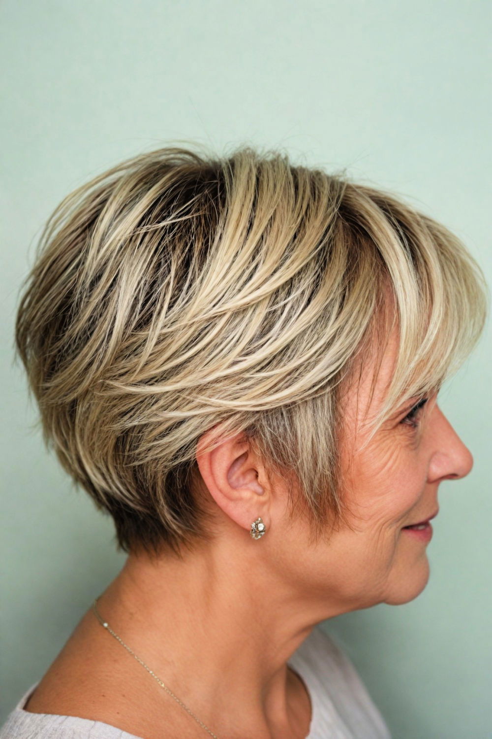 soft pixie bob haircut for women over 70