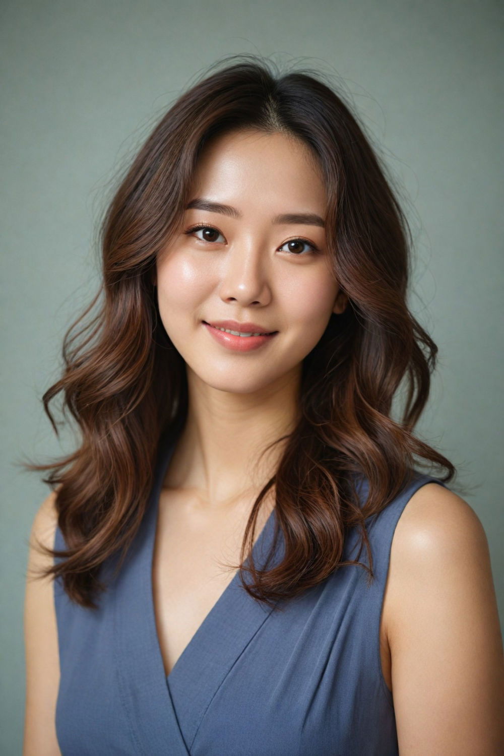 soft waves korean hairstyle for women