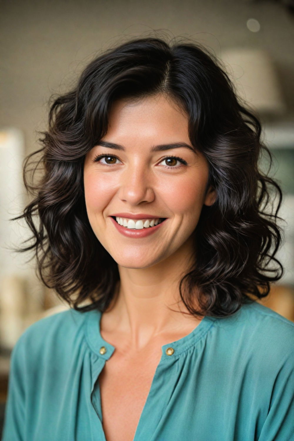 soft waves to enhance fine hair