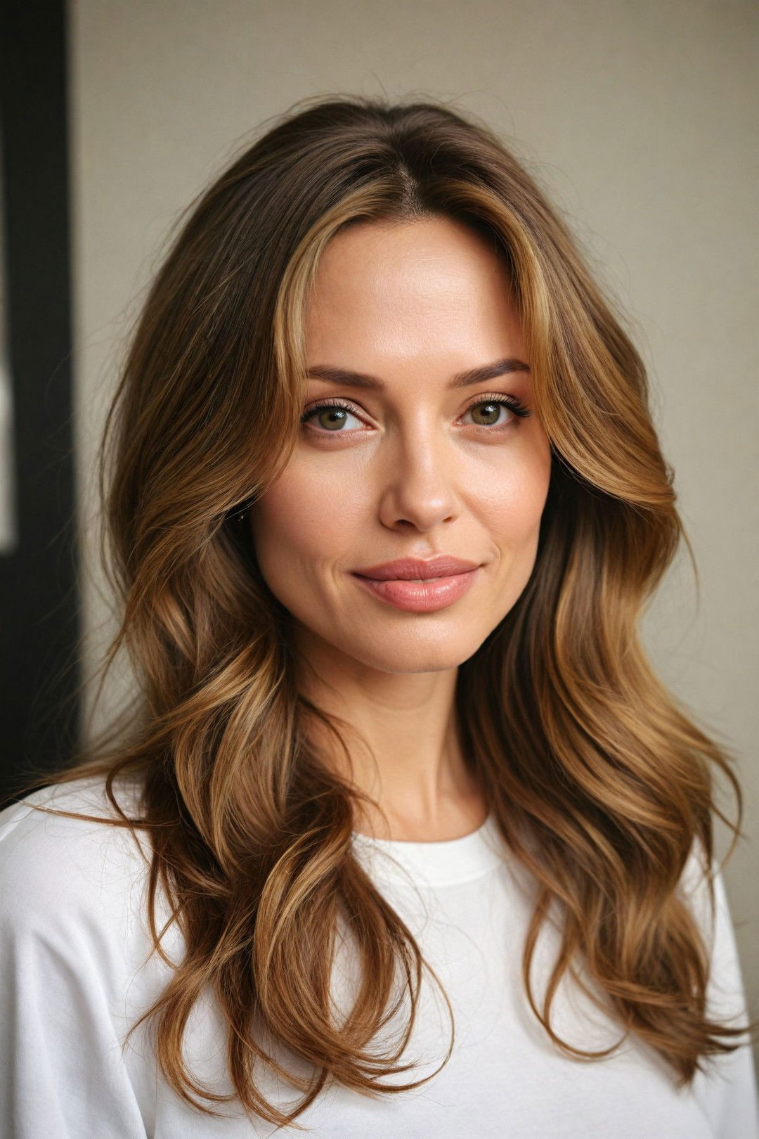 soft waves with highlights hairstyle