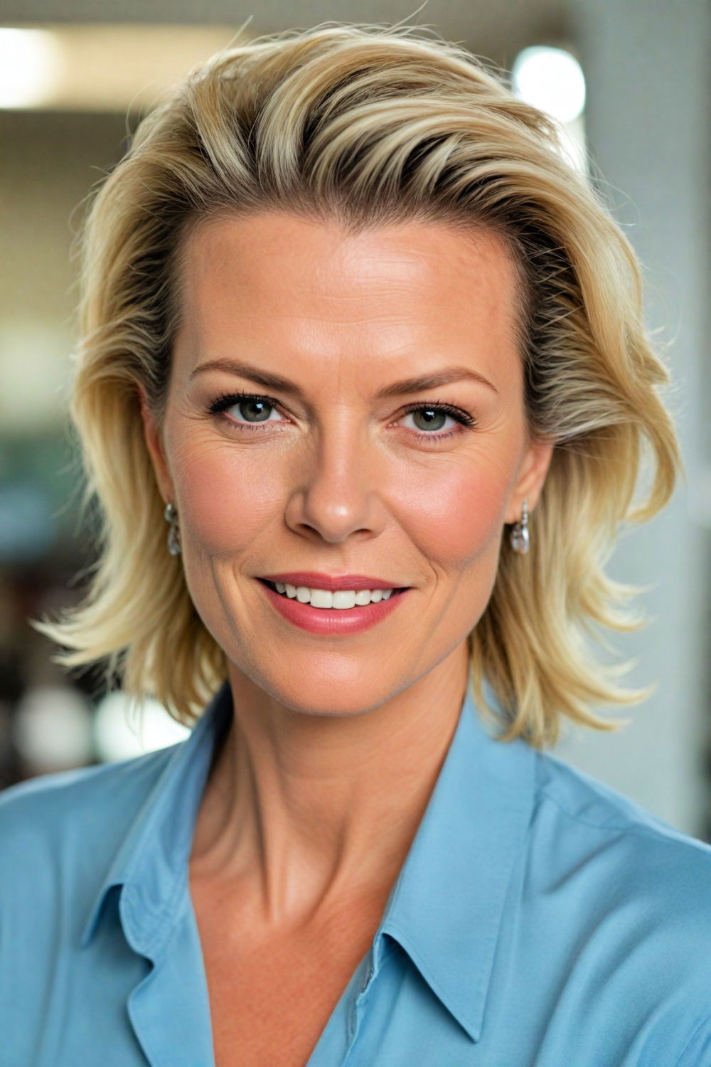 sophisticated slicked back look hairstyle