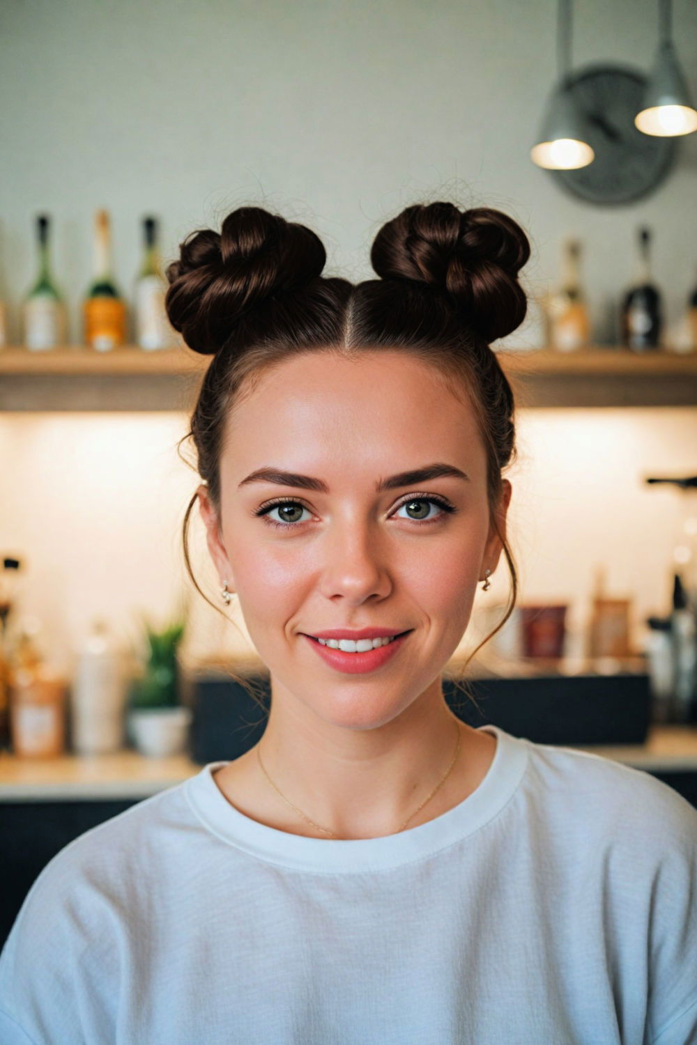 space buns hairstyle for concerts and festivals
