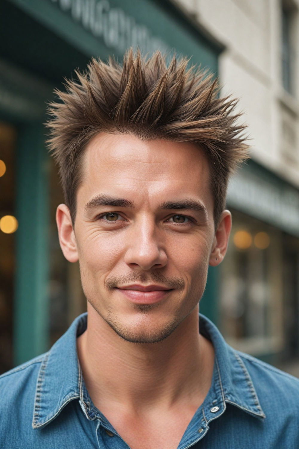 spiky hair for dynamic edgy look