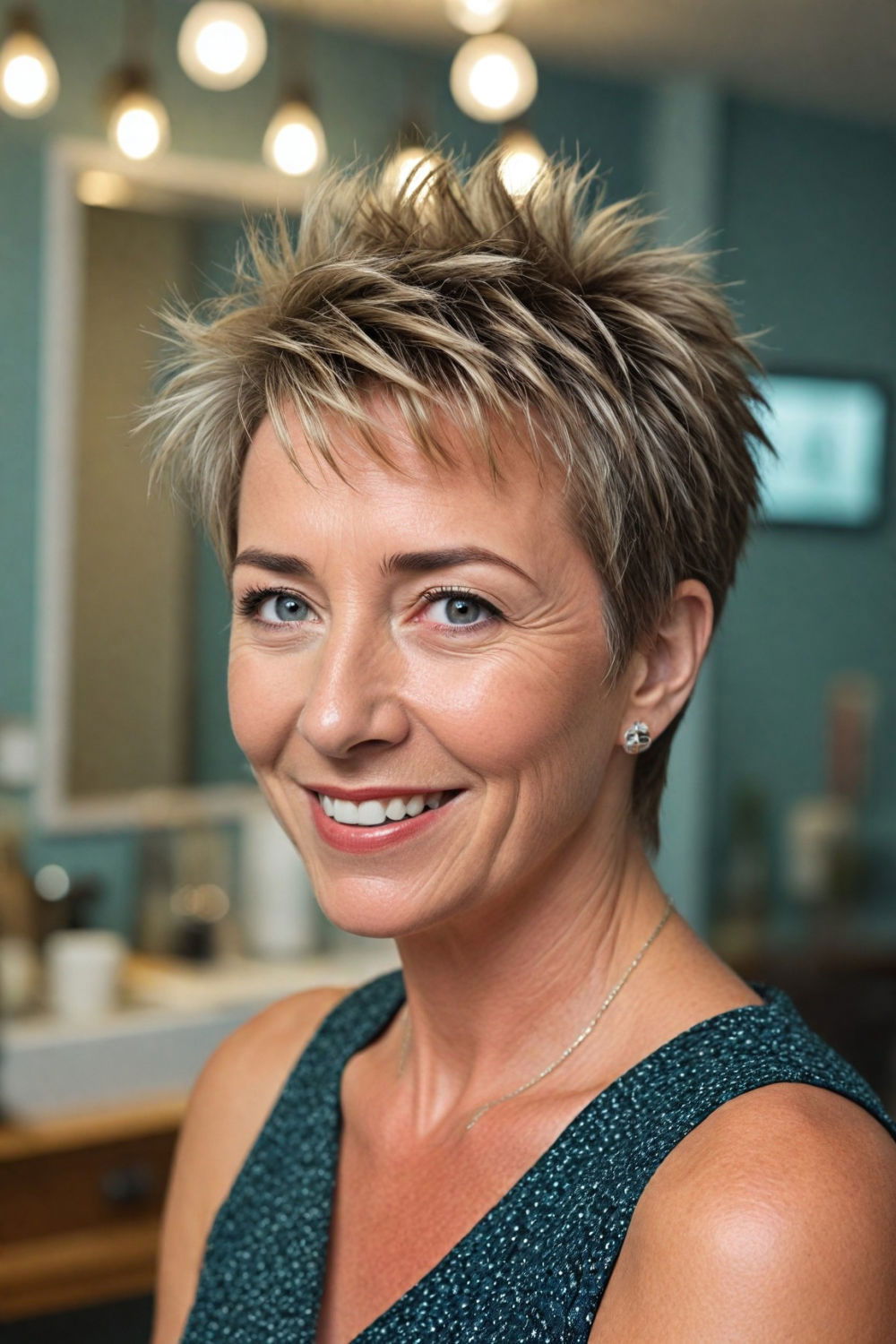 spiky pixie cut for women over 50