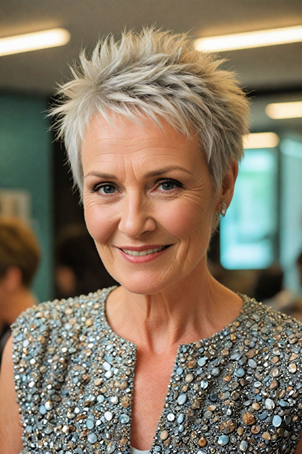 spiky pixie cut for women over 70