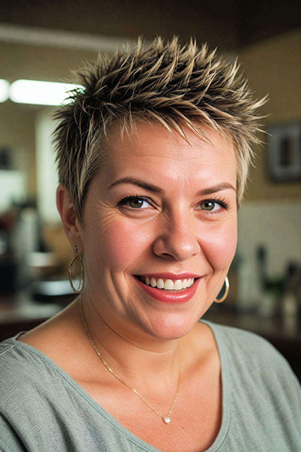 spiky pixie low maintenance but edgy hairstyle