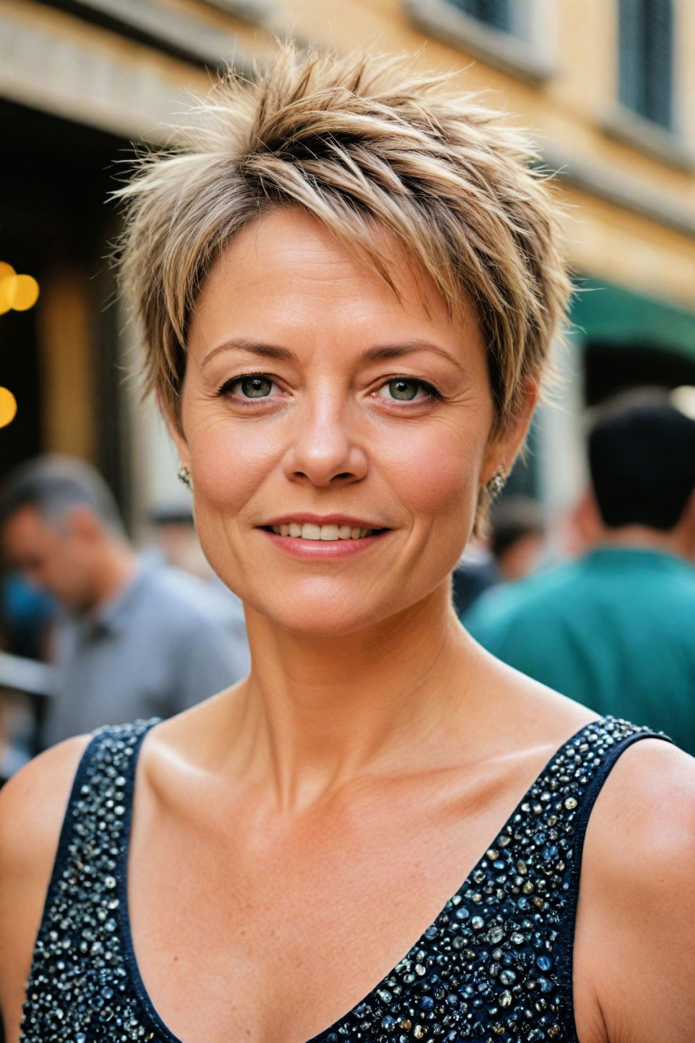 spiky textured pixie haircut