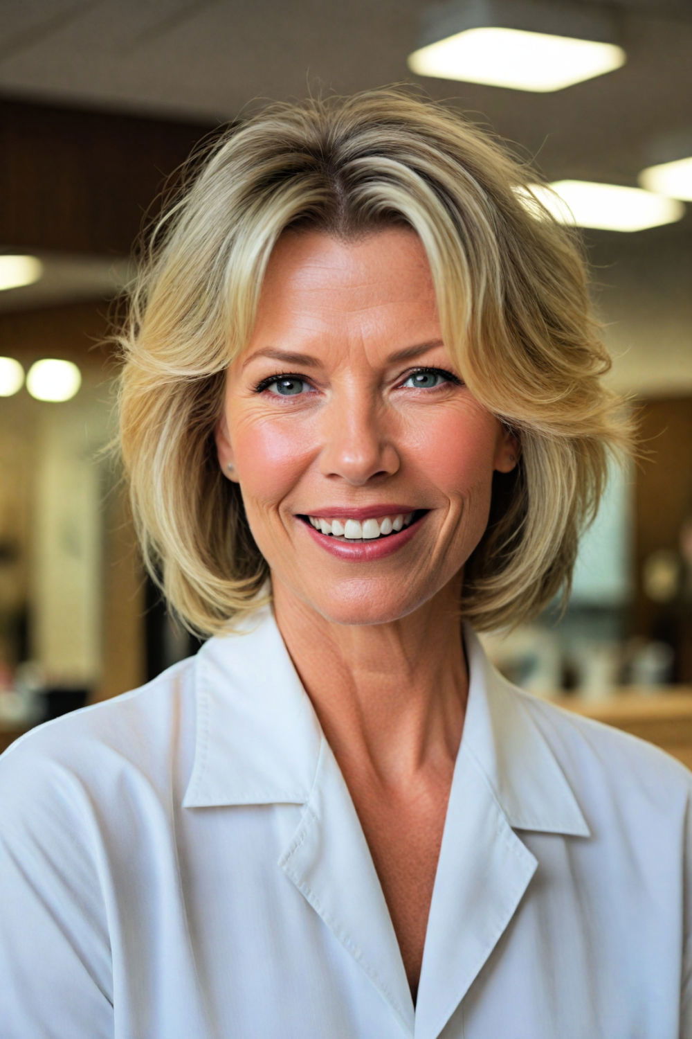 stylish yet easy angled bob cut