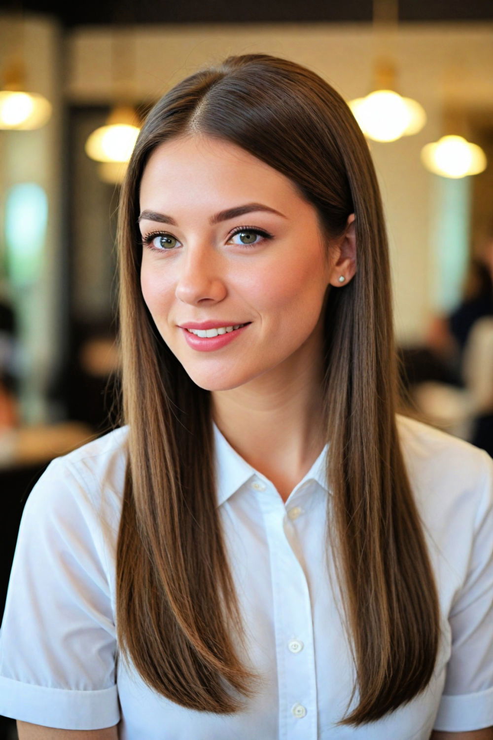 surprisingly versatile sleek and straight hairstyle