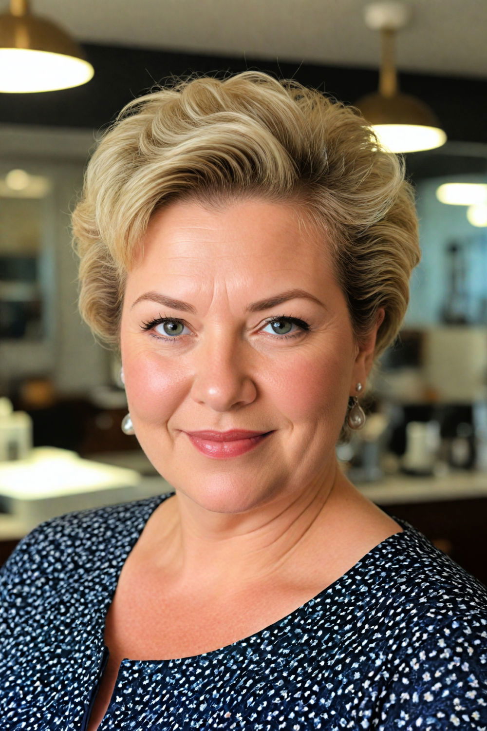 swept back volume hairstyle