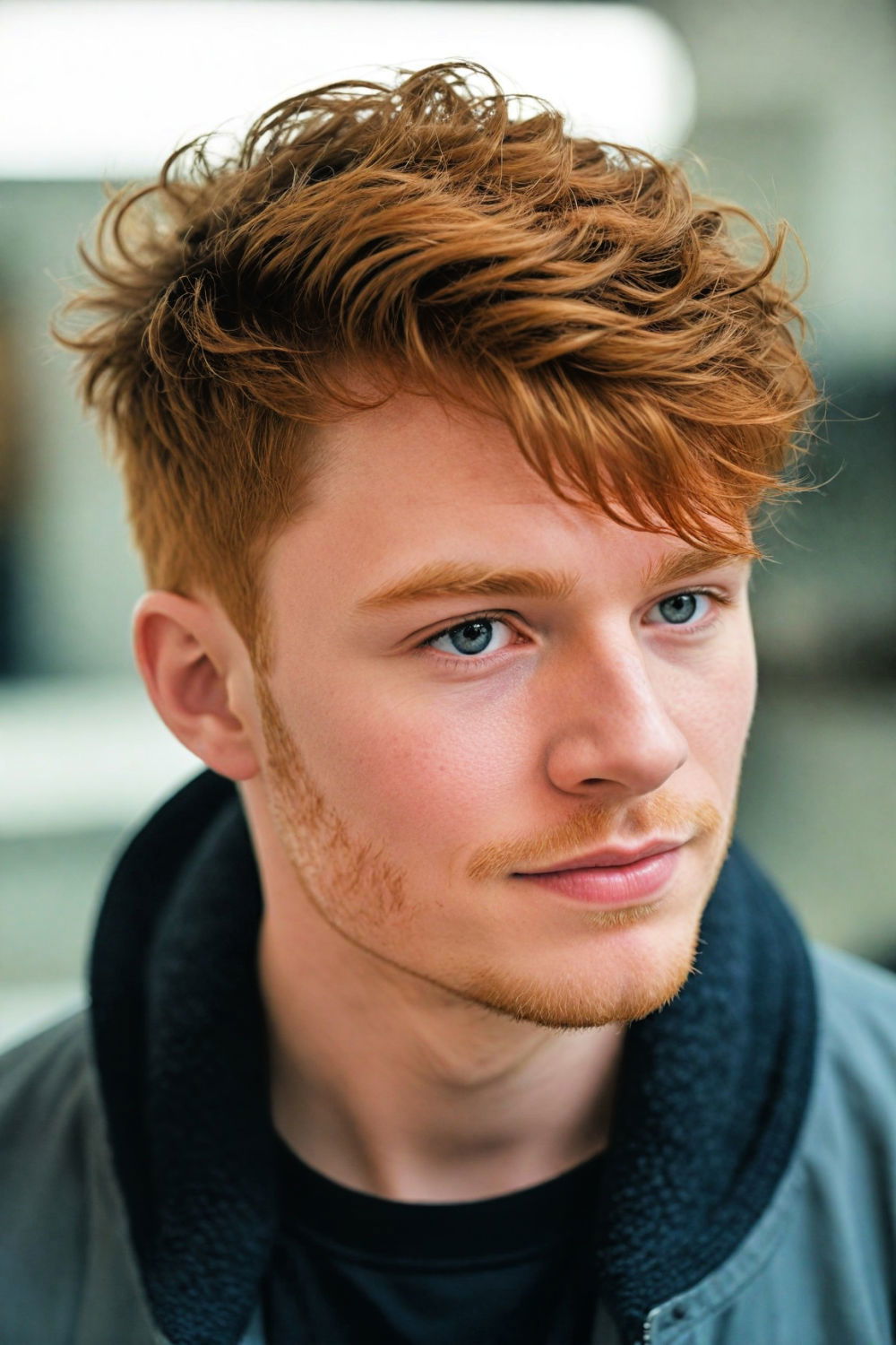 taper cut for round face men