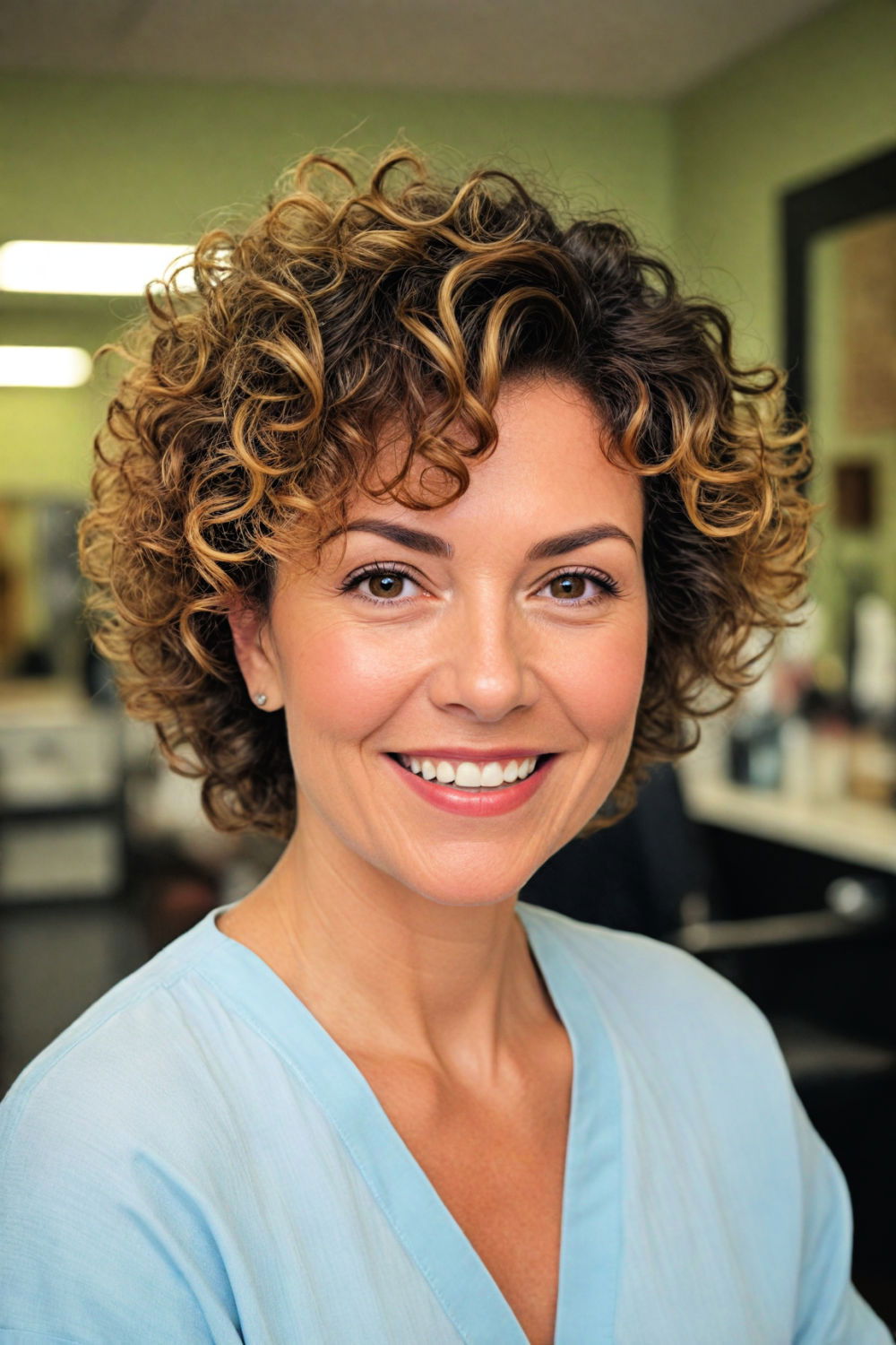 tapered natural curls hairstyle