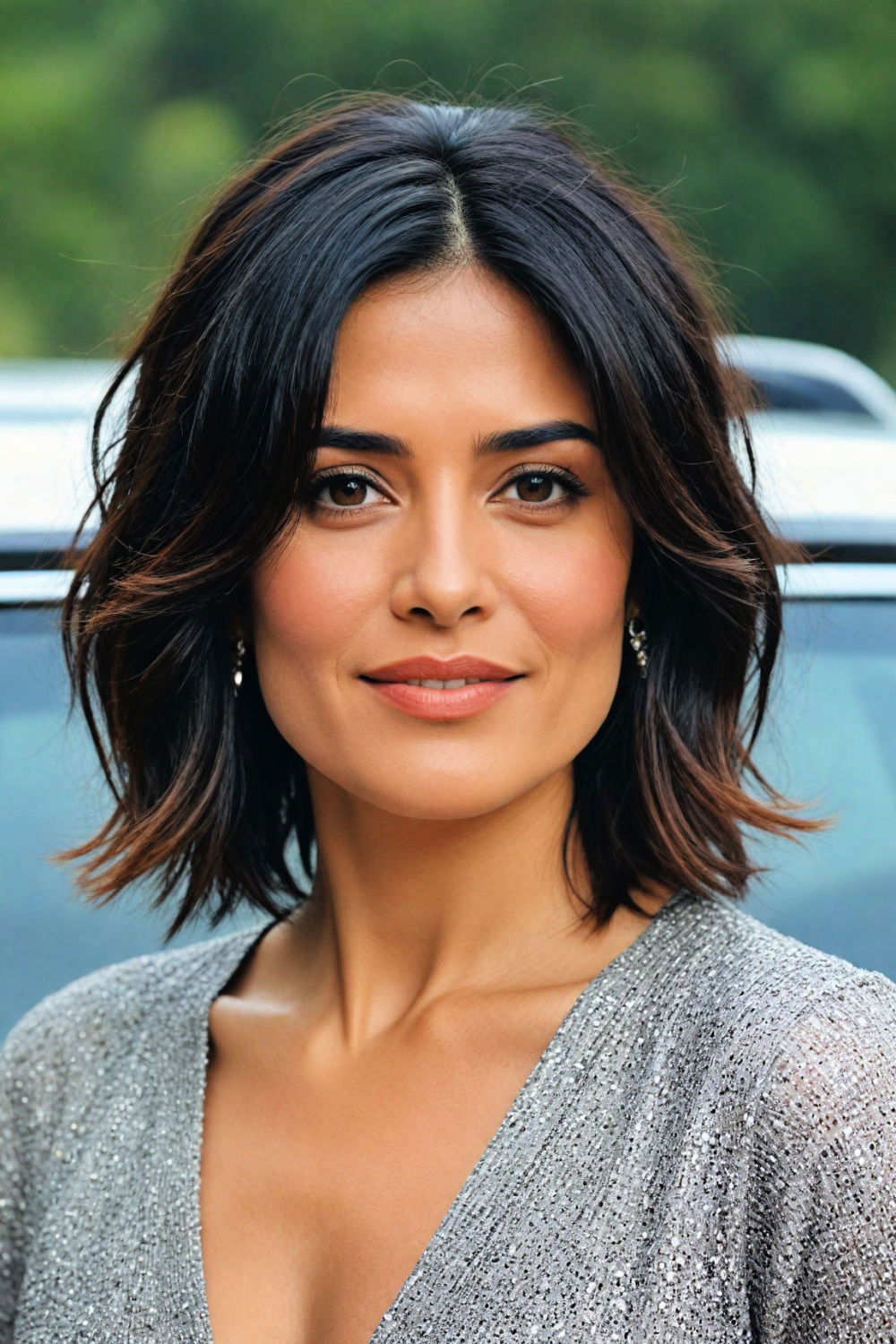 textured asymmetrical bob for women over 50