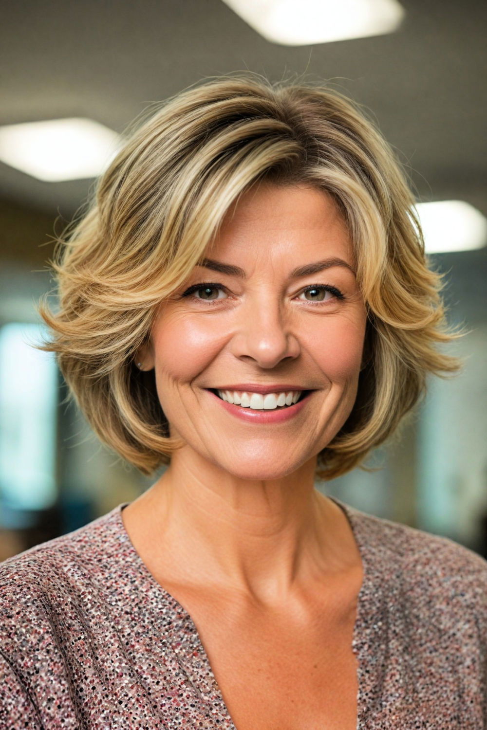 textured bob haircut for fine hair