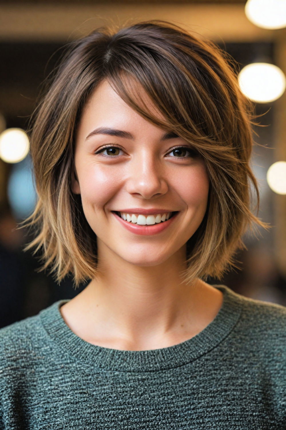 textured bob haircut