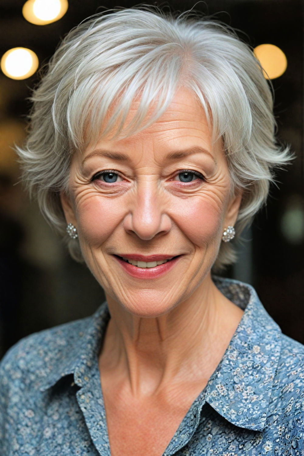 textured crop haircut for women over 70