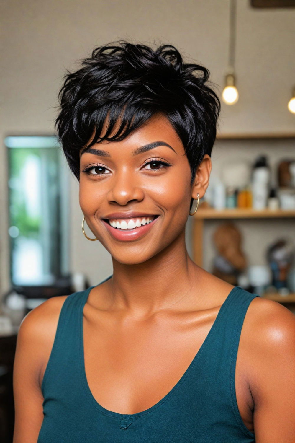 textured pixie haircut