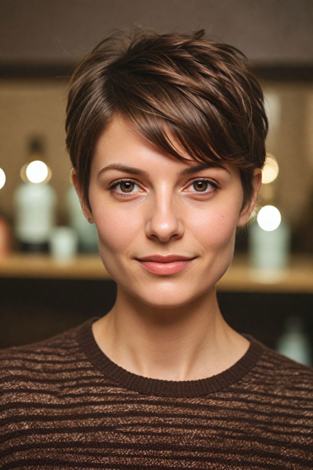 timeless and modern french pixie cut