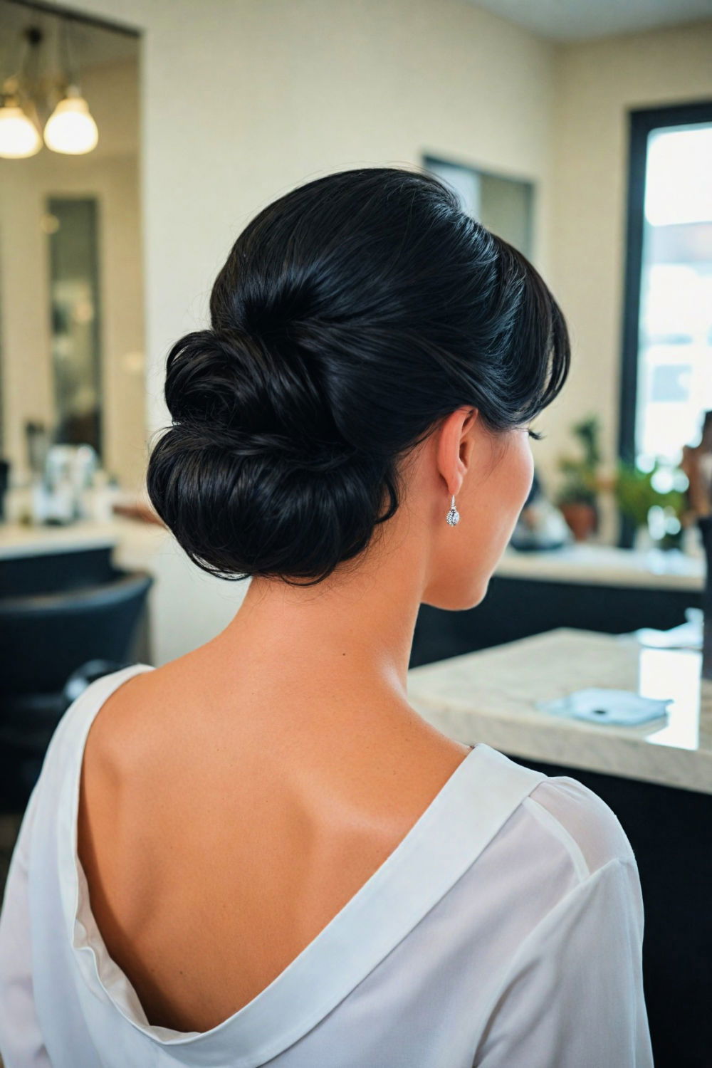timeless classic chignon hairstyle