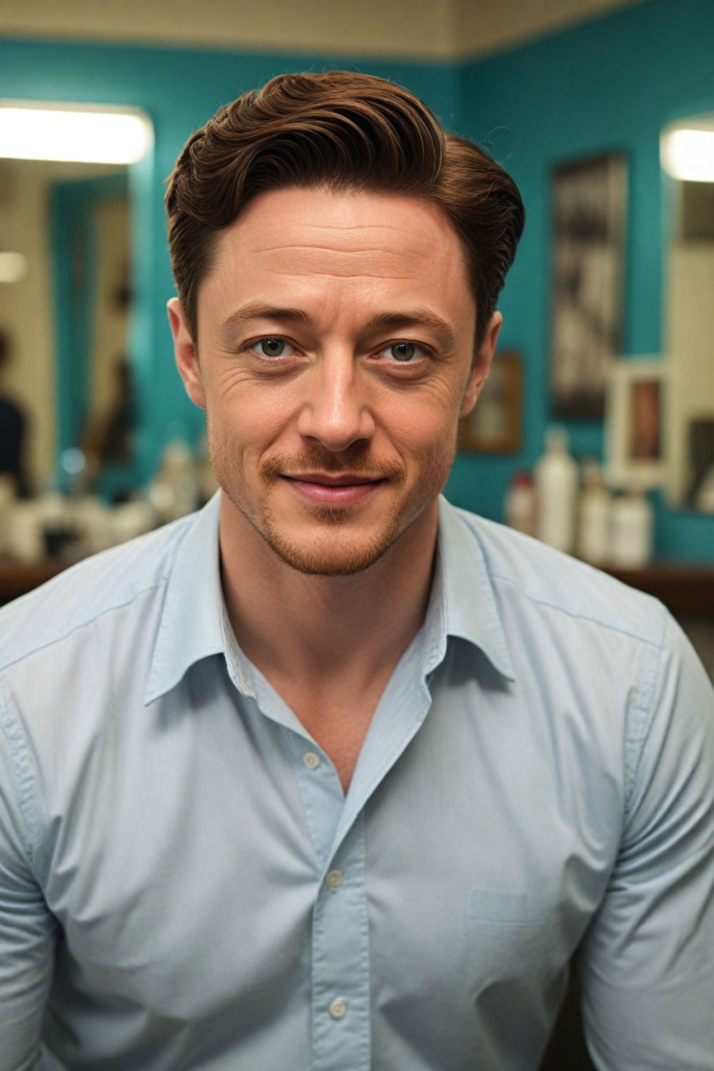 timeless classic side part hairstyle