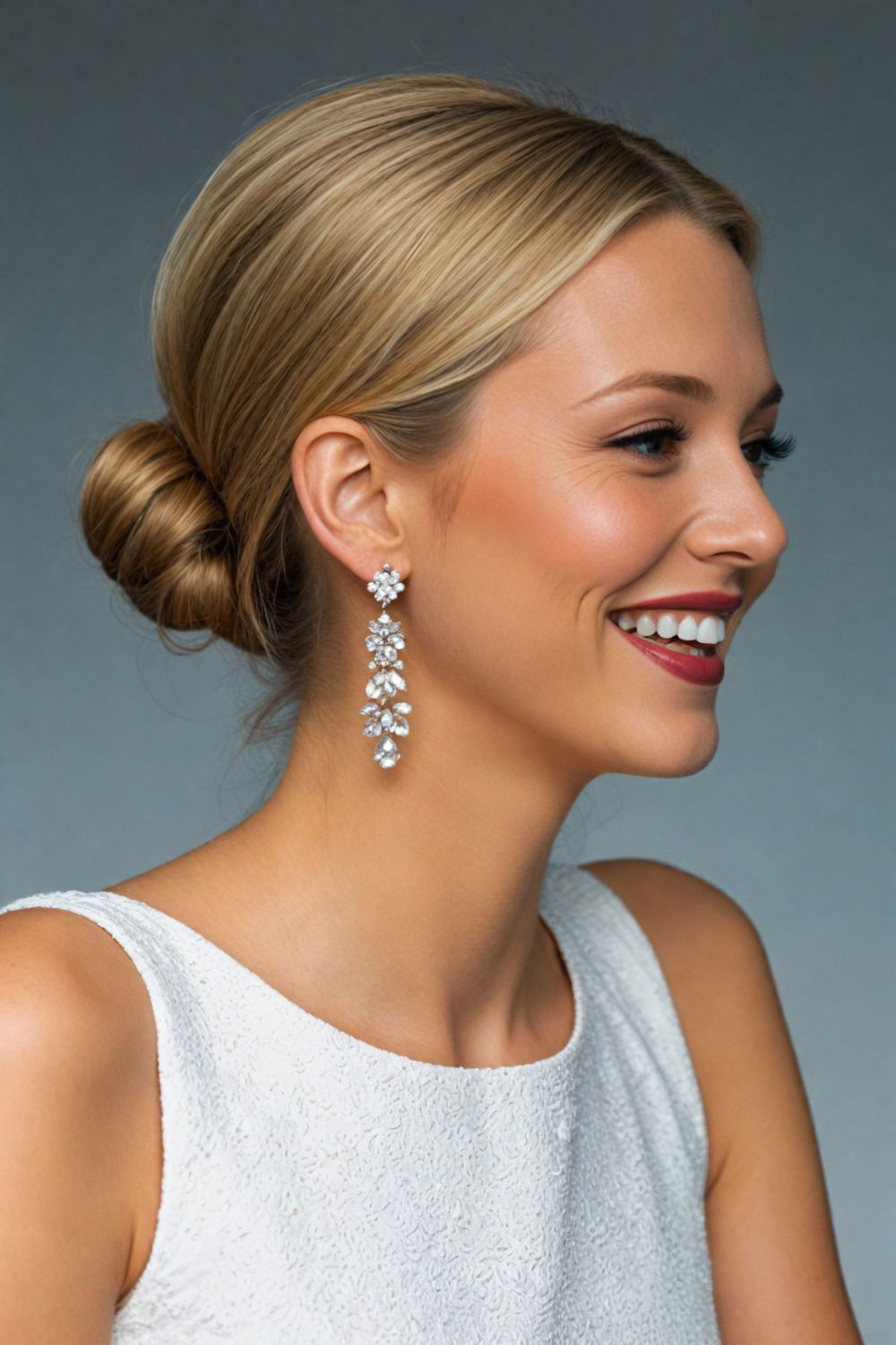 timeless low chignon birthday hairstyle