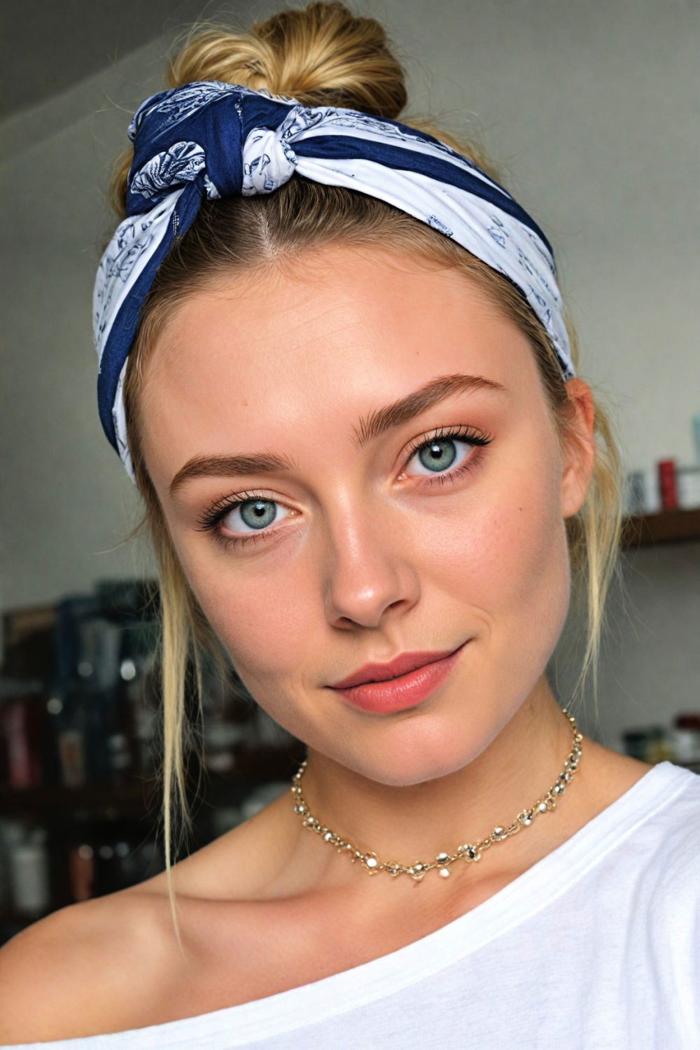 top knot with bandana frame bandana hairstyle