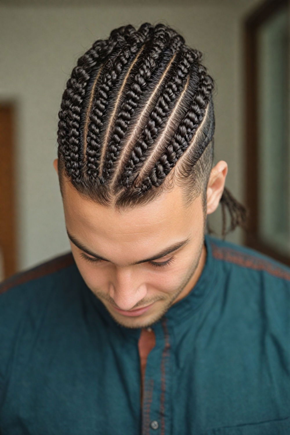 traditional african style cornrows