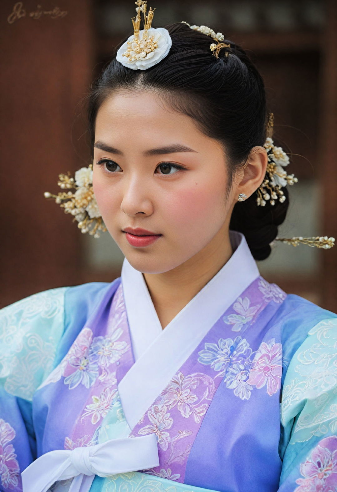 traditional hanbok hair style