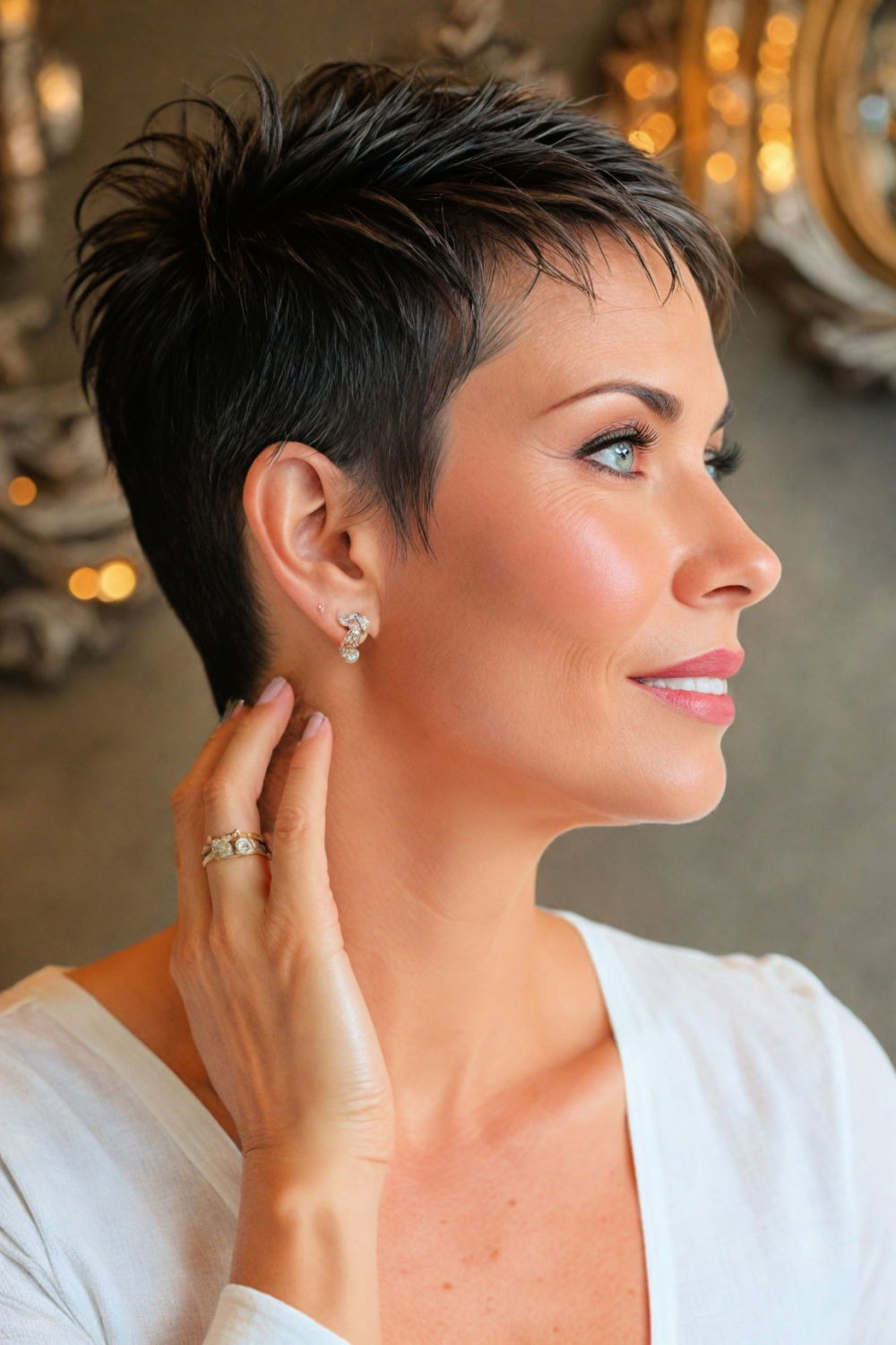 trend setting undercut pixie style