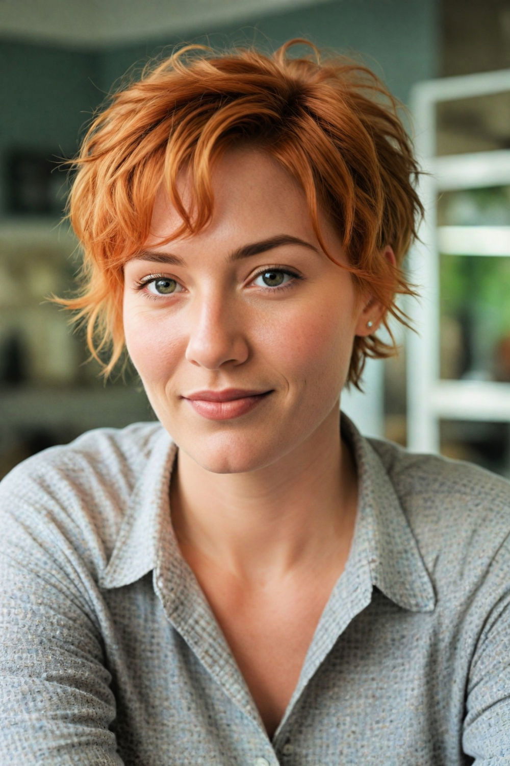 trendy and timeless shaggy pixie cut