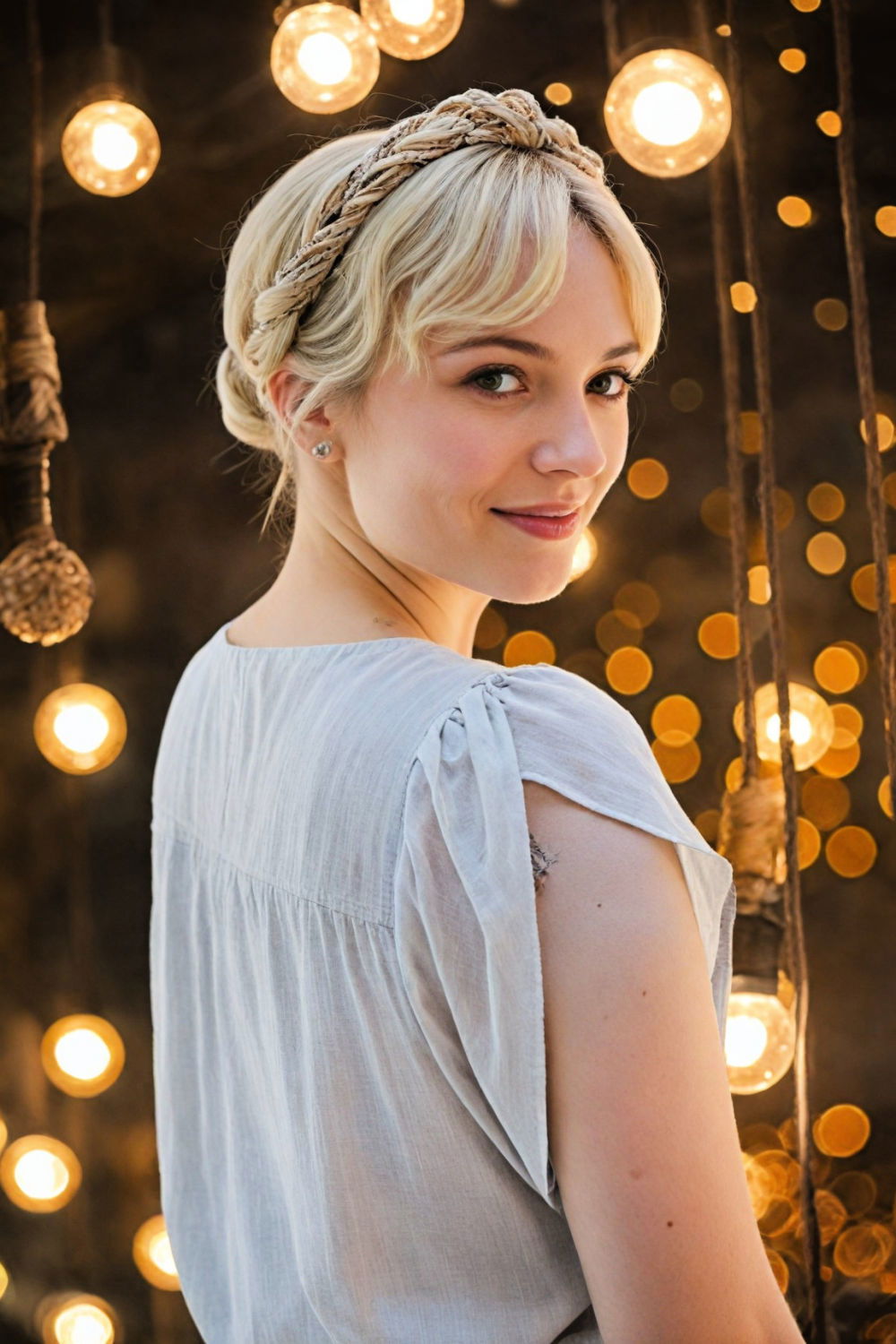 twisted bandana crown hairstyle