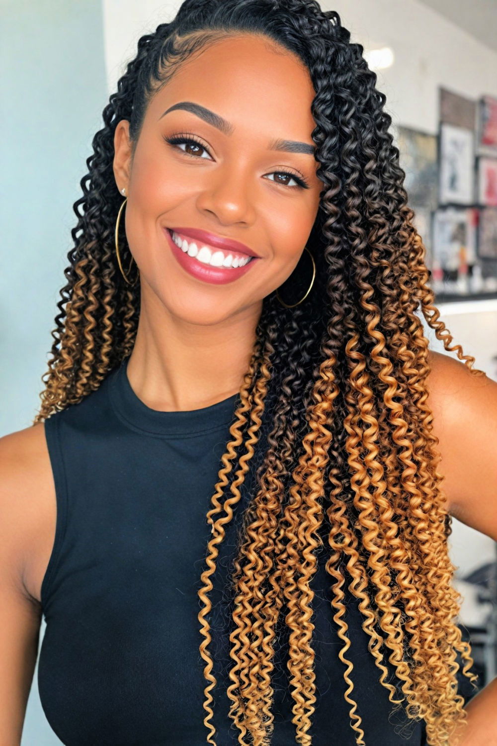 two tone passion twists hairstyle