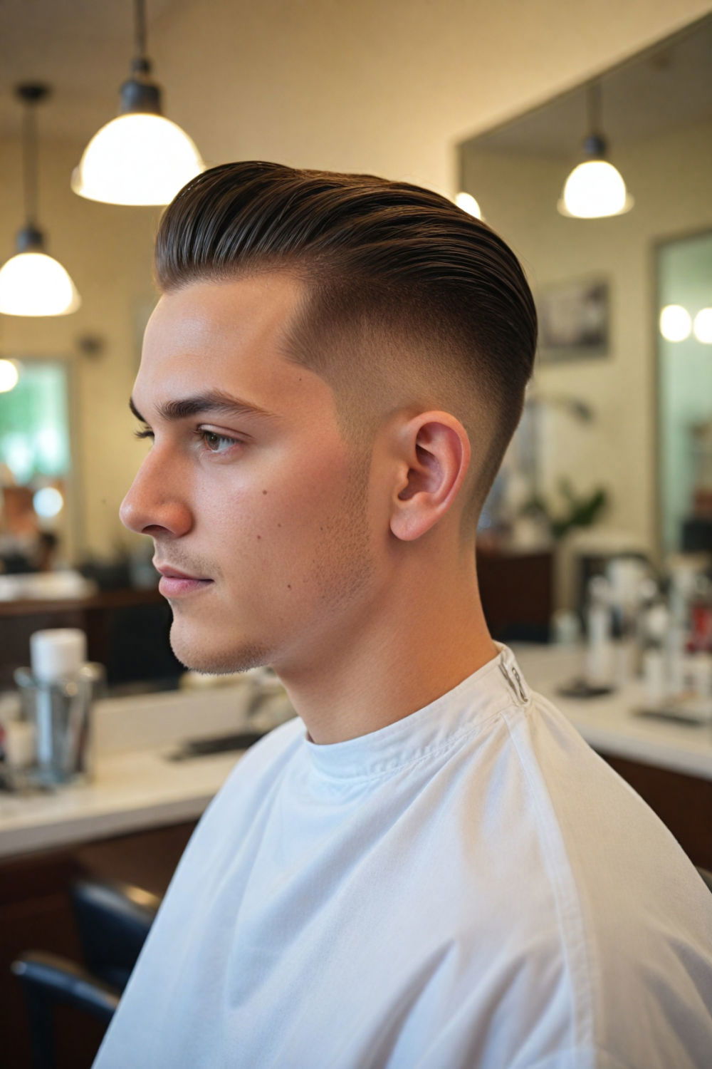 undercut with a slick back