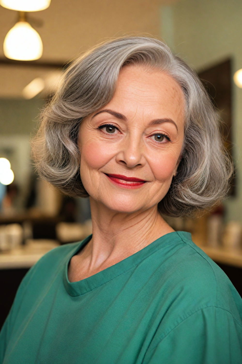 uneven bob for a playful edge