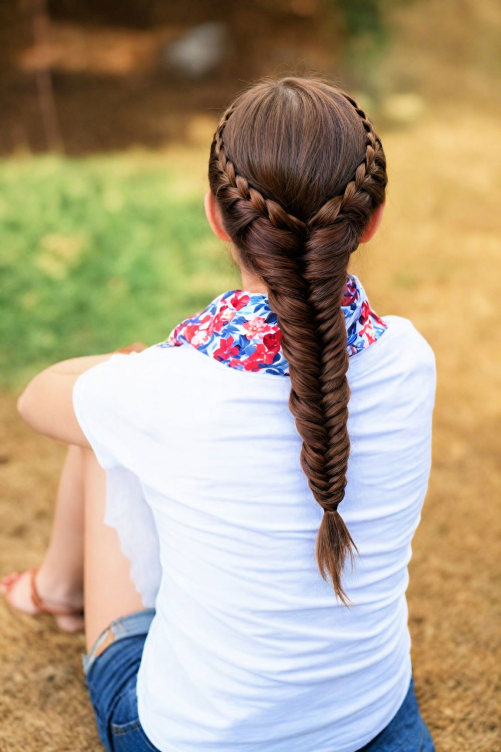 unique fishtail braid preppy hairstyle