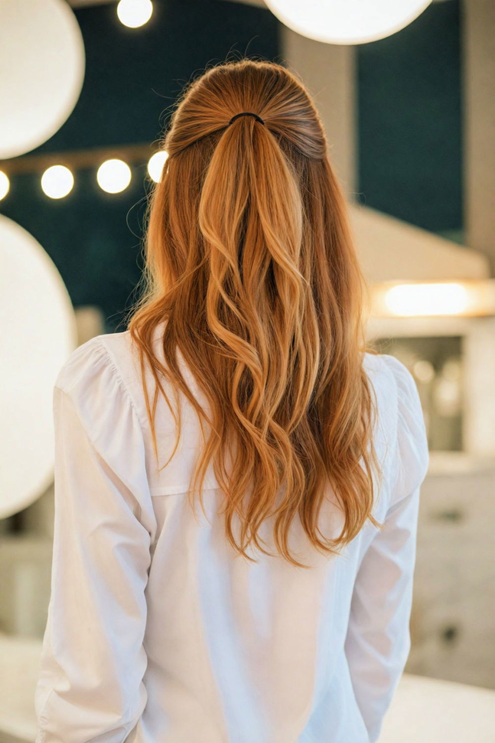 versatile half up half down hairstyle