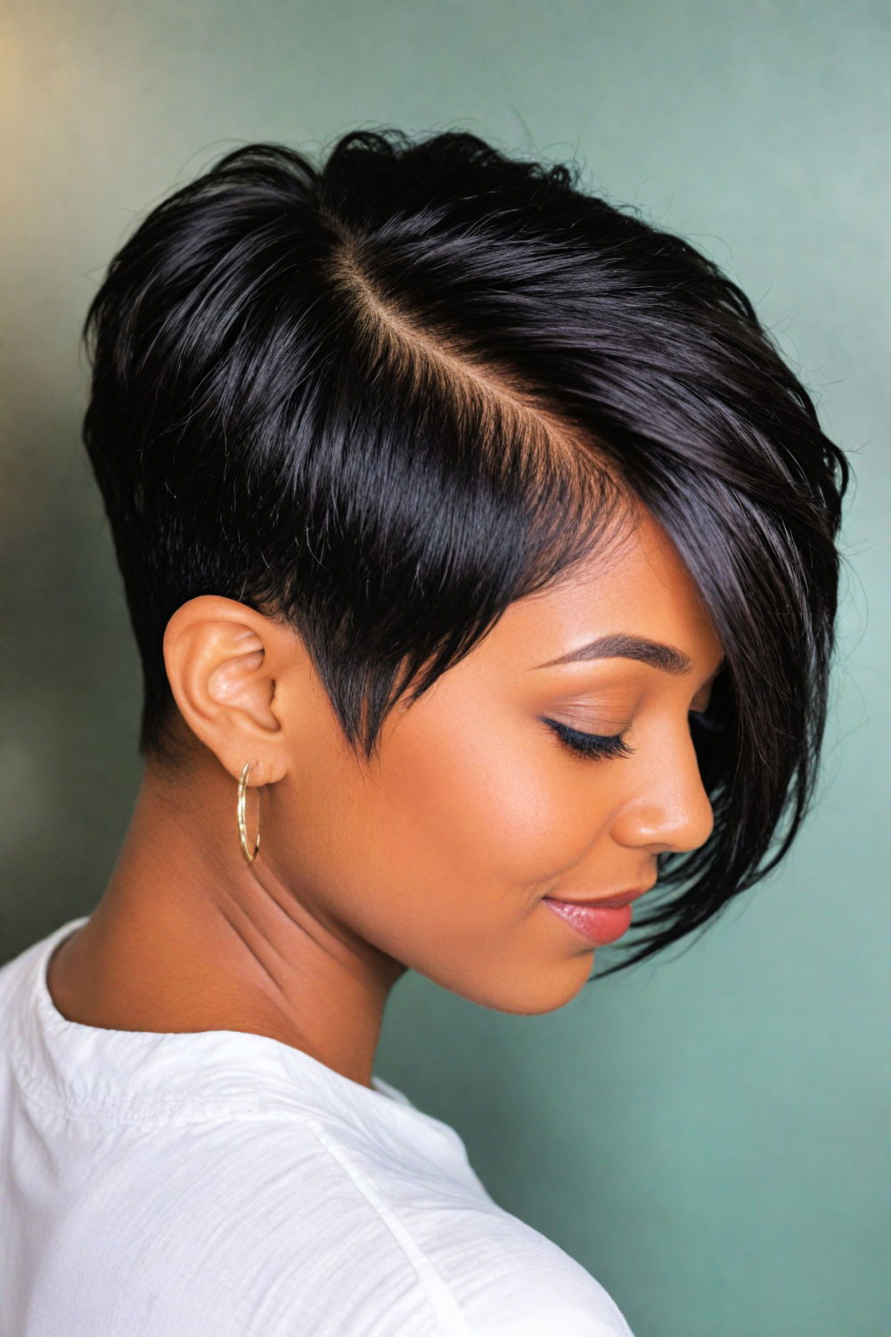 25 Gorgeous Relaxed Pixie Short Black Hairstyles for Women